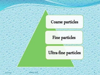 Fine Particles Examples Atmospheric particulate matter | PPTX