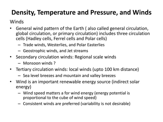Atmospheric Pressure And Winds Pptx Weather Science