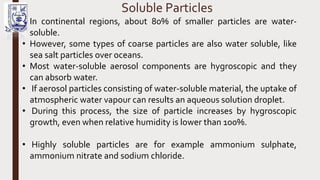 Soluble Particles Example Atmospheric structure | PPTX