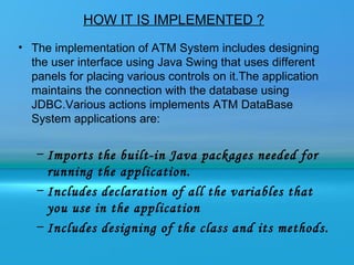 Atm System | PPT
