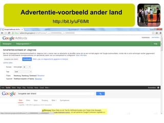 Advertentie-voorbeeld ander land
http://bit.ly/uF6IMt
 