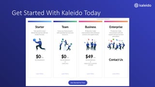 Get Started With Kaleido Today
 