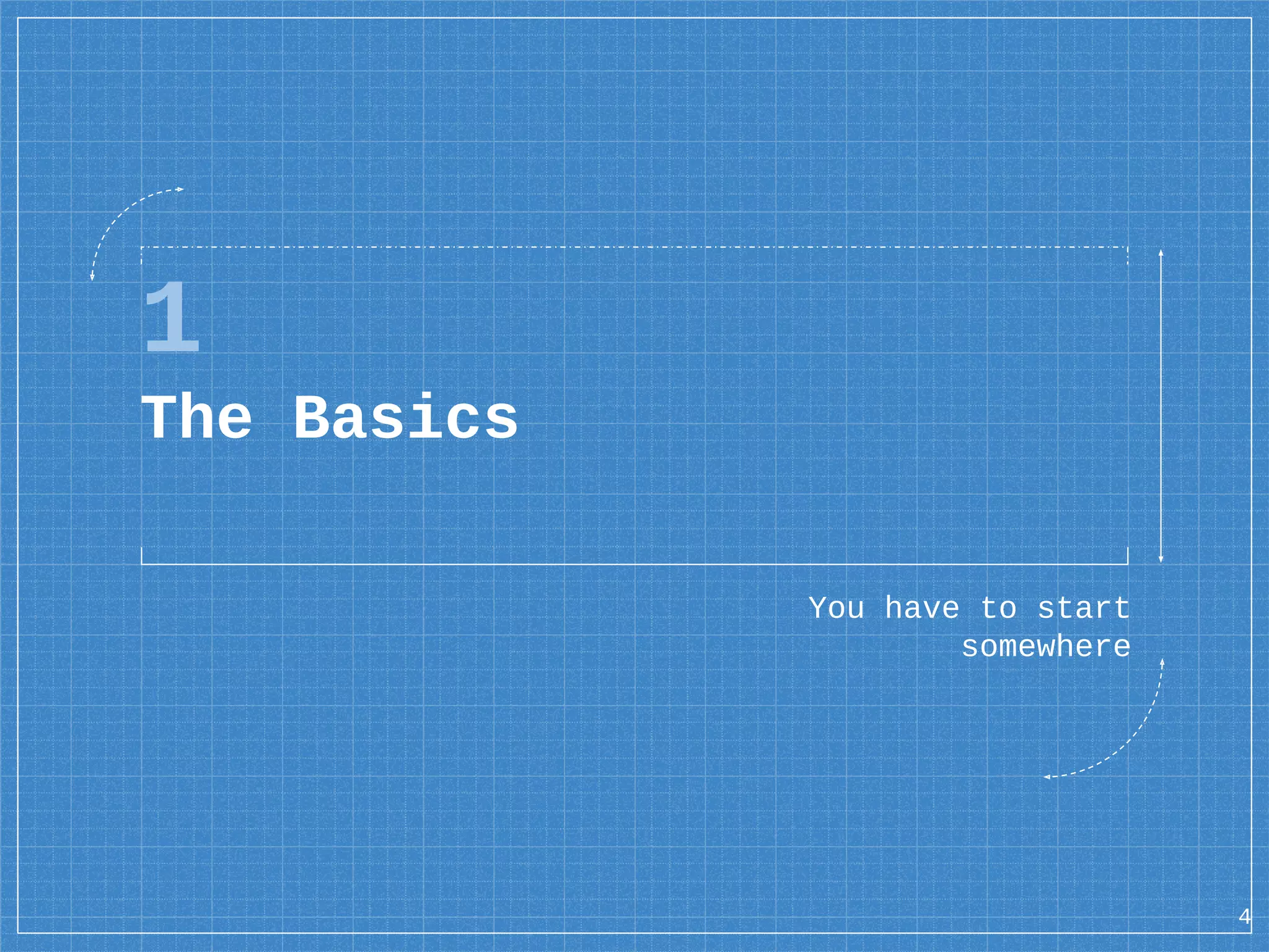 1 The Basics You have to start somewhere 4 