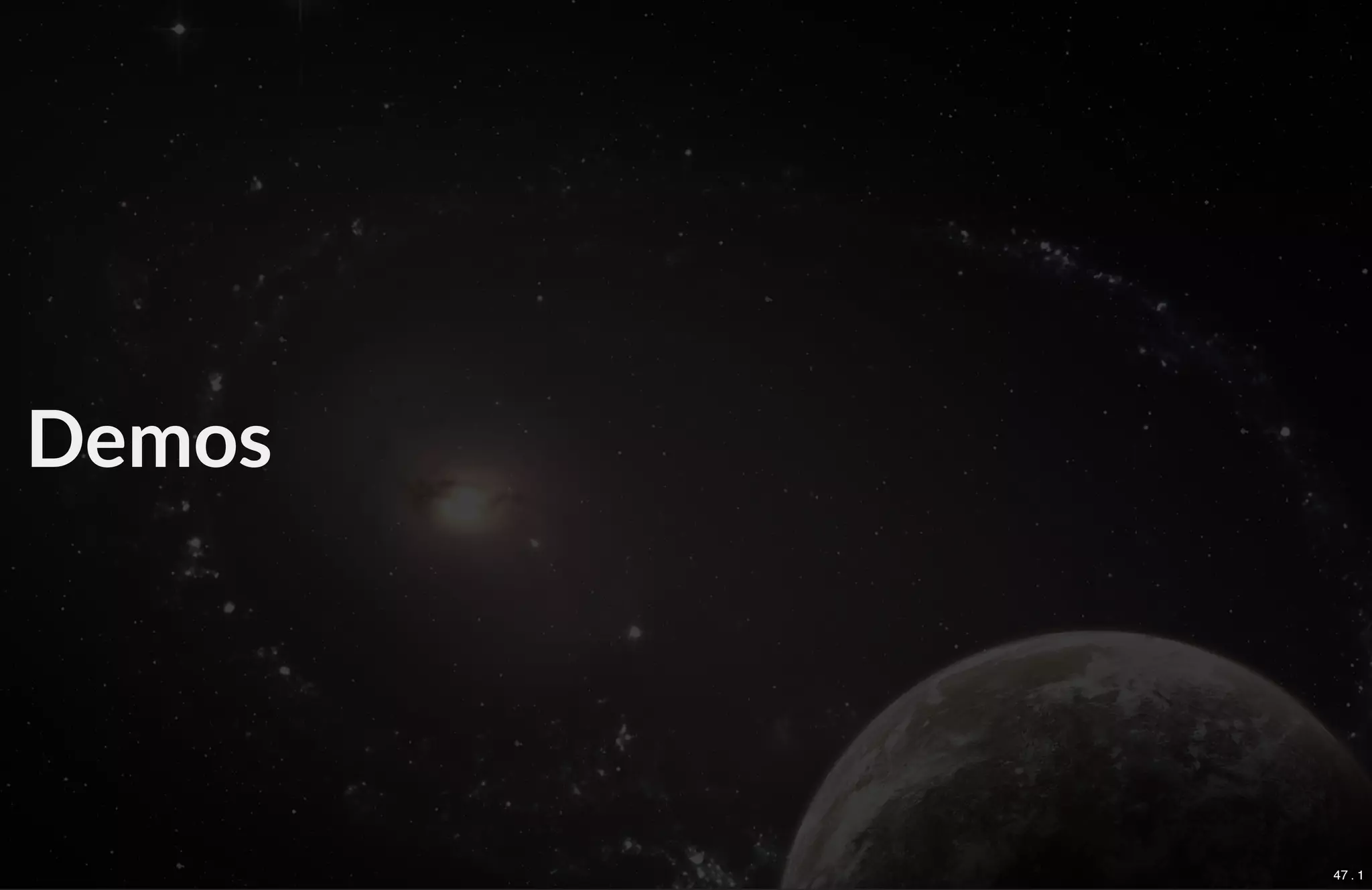 Demos
47 . 1
 