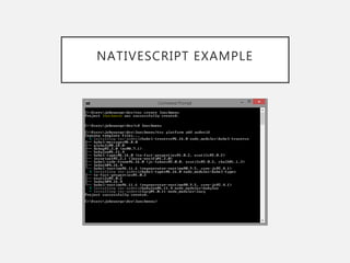 NATIVESCRIPT EXAMPLE
 