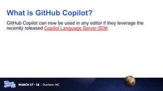 Let's Create a GitHub Copilot Extension! - Nick Taylor, Pomerium | PDF