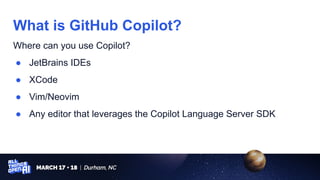 Let's Create a GitHub Copilot Extension! - Nick Taylor, Pomerium | PDF
