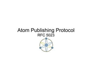 Atom Publishing Protocol RFC 5023 