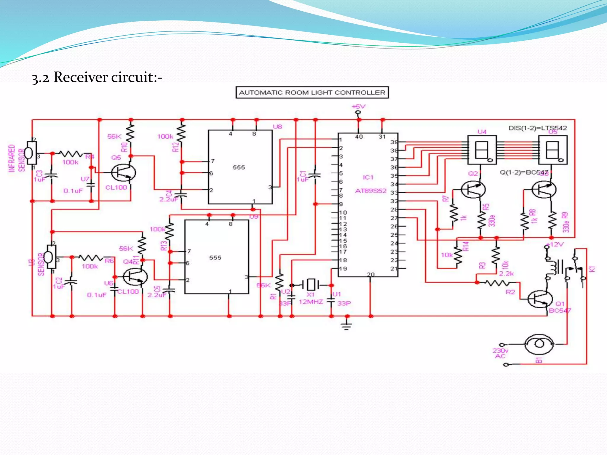 3.2 Receiver circuit:-
 
