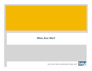 Who Are We?
 