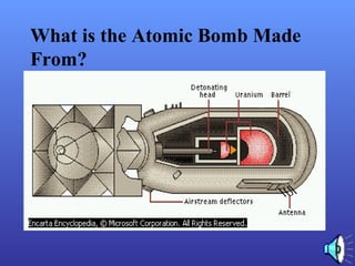 What is the Atomic Bomb Made
From?
 