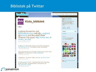 Bibliotek på Twitter 