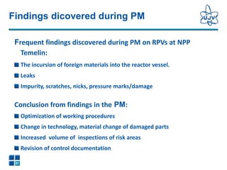 Aging Management Experience. Status of the IVMR Project | PPTX