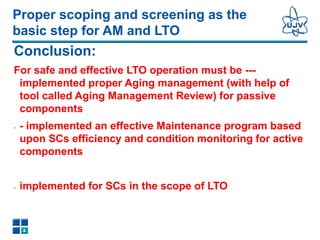 Aging Management Experience. Status of the IVMR Project | PPT