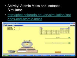 Atomic Mass, Atomic Number, Isotopes, Physical Science Lesson ...