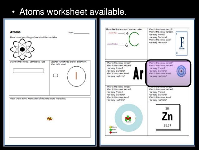 Atomic Mass, Atomic Number, Isotopes, Physical Science Lesson PowerPo…