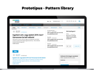 Prototípus - Pattern library
 