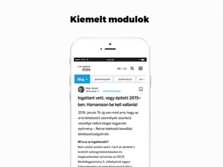 Kiemelt modulok
 