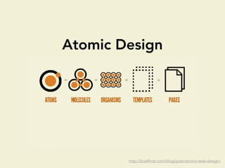 Atomic Design
http://bradfrost.com/blog/post/atomic-web-design/
 