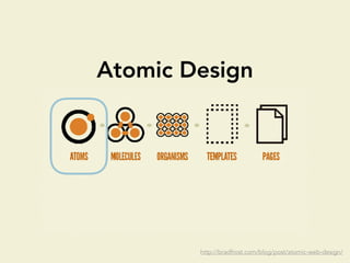 Atomic Design
http://bradfrost.com/blog/post/atomic-web-design/
 
