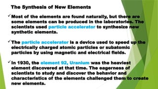 Understanding Atomic Number and the Synthesis of New Elements in ...