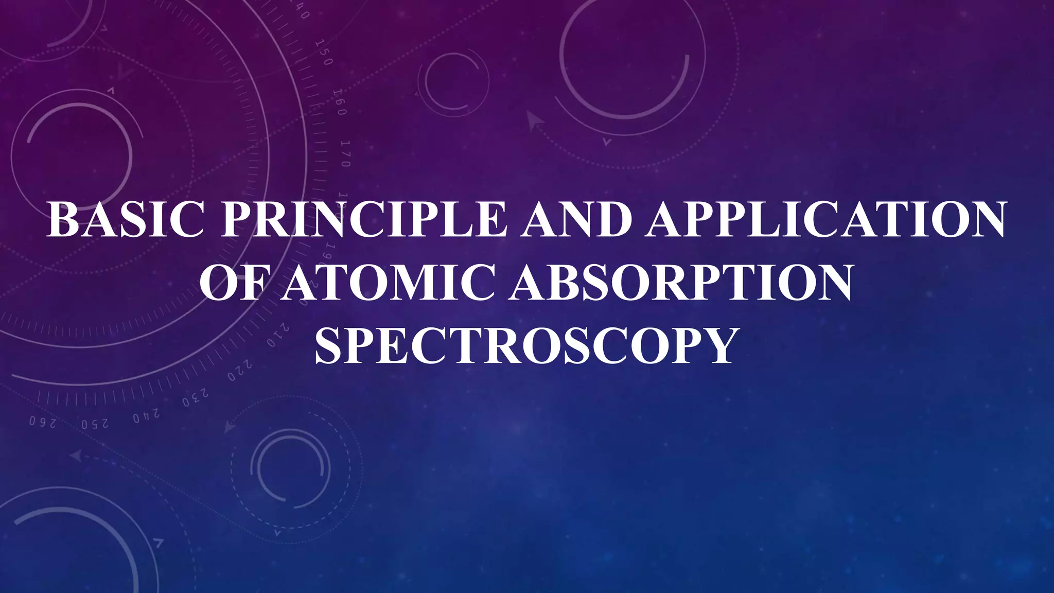 Atomic absorption spectroscopy (aas) PPT