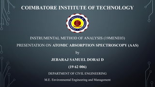 Atomic Absorption Spectroscopy (AAS) | PDF