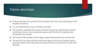 Atomic absorption spectroscopy | PPTX