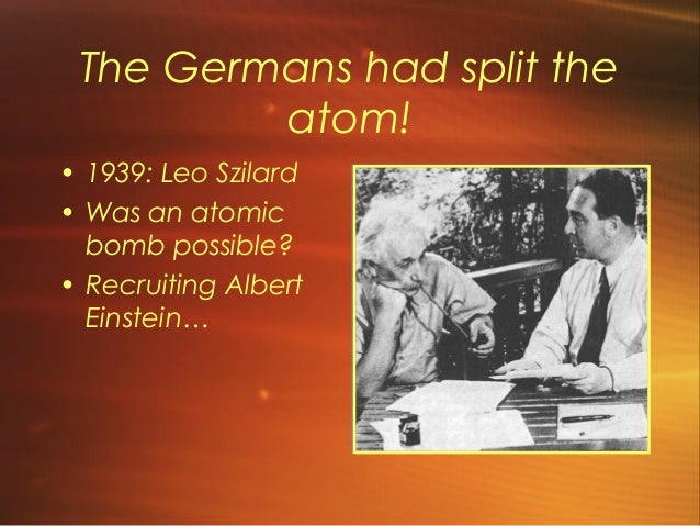 Did Einstein split the atom?