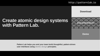 Diseño de Sistemas de Diseño con Atomic Design y Pattern Lab | PPTX