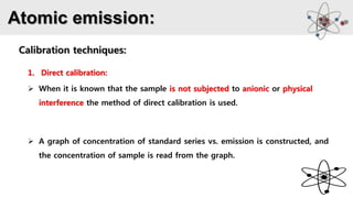 Advanced Calibration Techniques and Atomic Emission Spectroscopy in ...