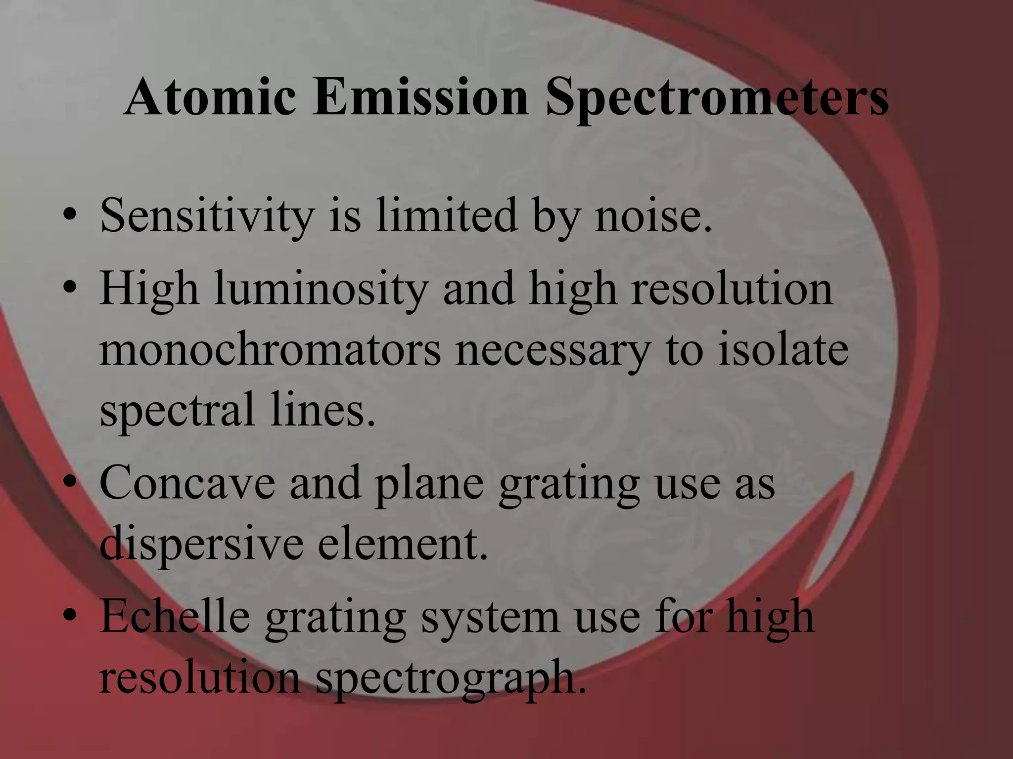 Atomic emission spectroscopy | PPTX