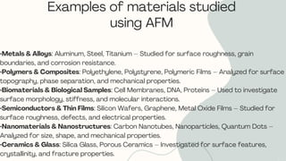 presentation on Atomic Force and Microscopy | PDF