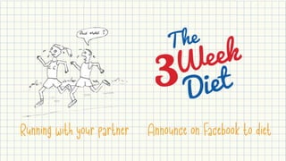 Running with your partner Announce on Facebook to diet
 