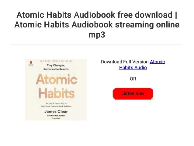 atomic habits audiobook free download reddit