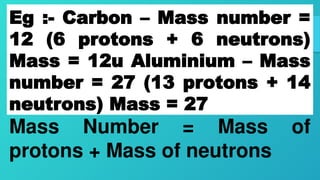 Atomic models_Atomic mass and atomic number.pptx
