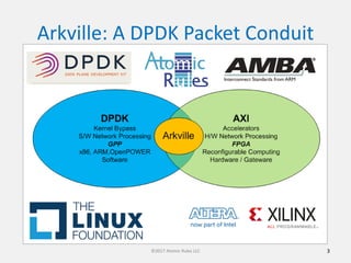 Arkville: A DPDK Packet Conduit
3©2017 Atomic Rules LLC
 