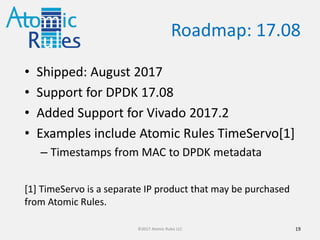 DPDK FPGA with Atomic Rules Arkville | PDF