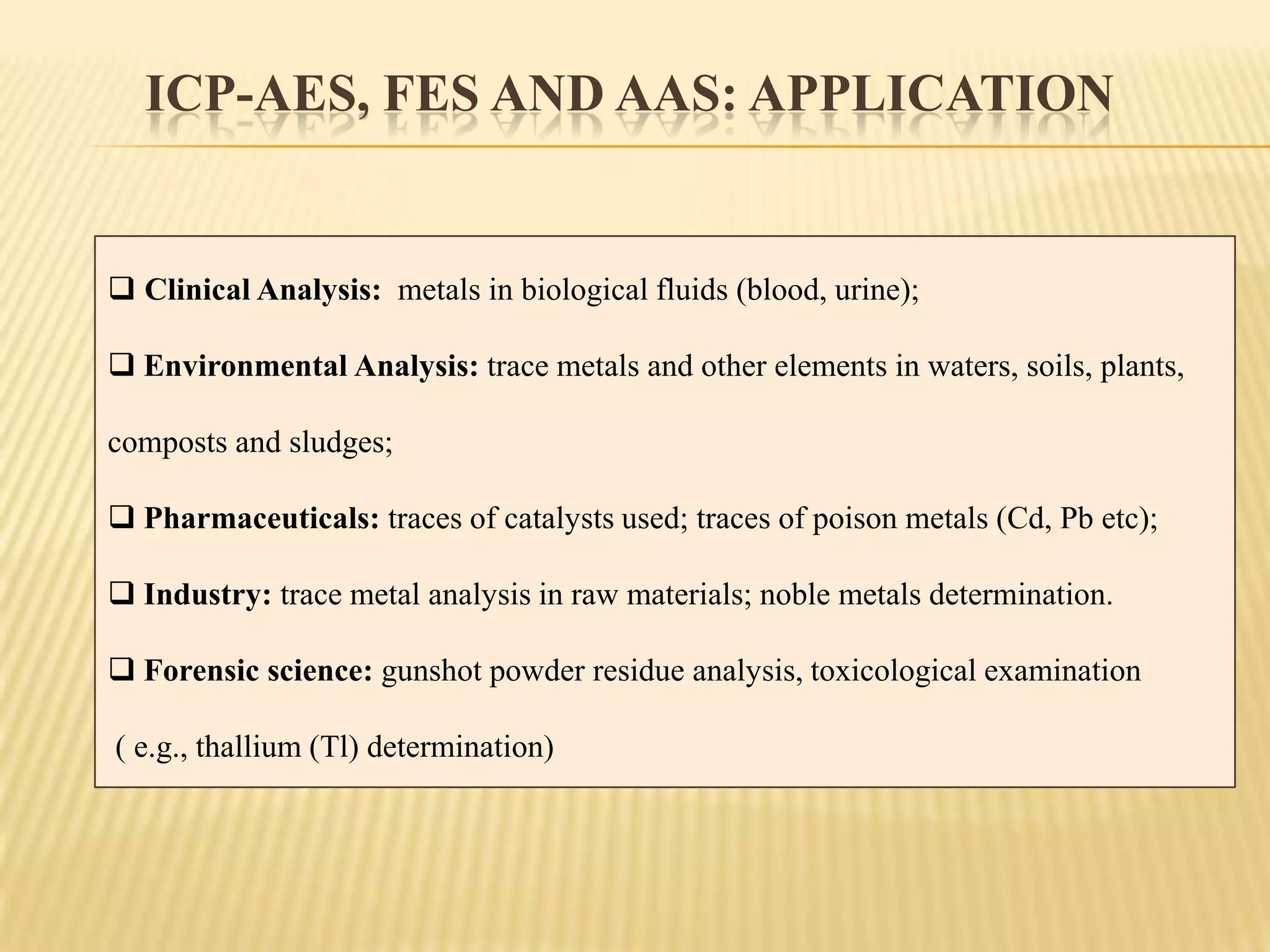 ICP-AES: PlasmaInductively Coupled Plasma Source