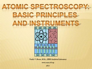 Atomic Spectroscopy: Basic Principles  And Instruments Vasiliy V. Rosen, M.Sc., ZBM Analytical Laboratory www.rosen.r8.org 2011 