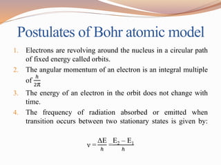 Atomic structure-II and chemical bonding | PPT