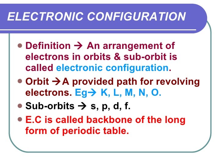 m configuration electron n Atomic structure