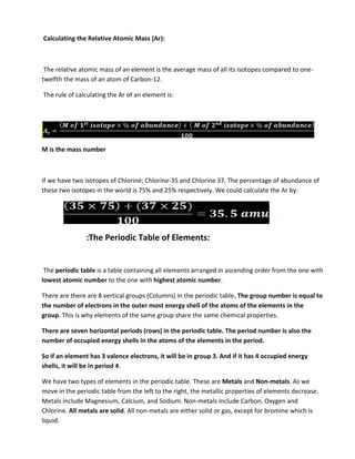 Atomic structure | DOCX