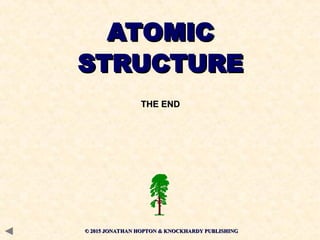 ATOMIC
ATOMIC
STRUCTURE
STRUCTURE
THE END
THE END
© 2015 JONATHAN HOPTON & KNOCKHARDY PUBLISHING
© 2015 JONATHAN HOPTON & KNOCKHARDY PUBLISHING
 