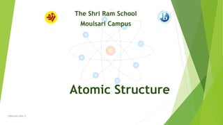 Atomic Structure
TSRSm/EG/2016-17TSRSm/EG/2016-17
The Shri Ram School
Moulsari Campus
 