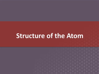 Structure of the Atom
 