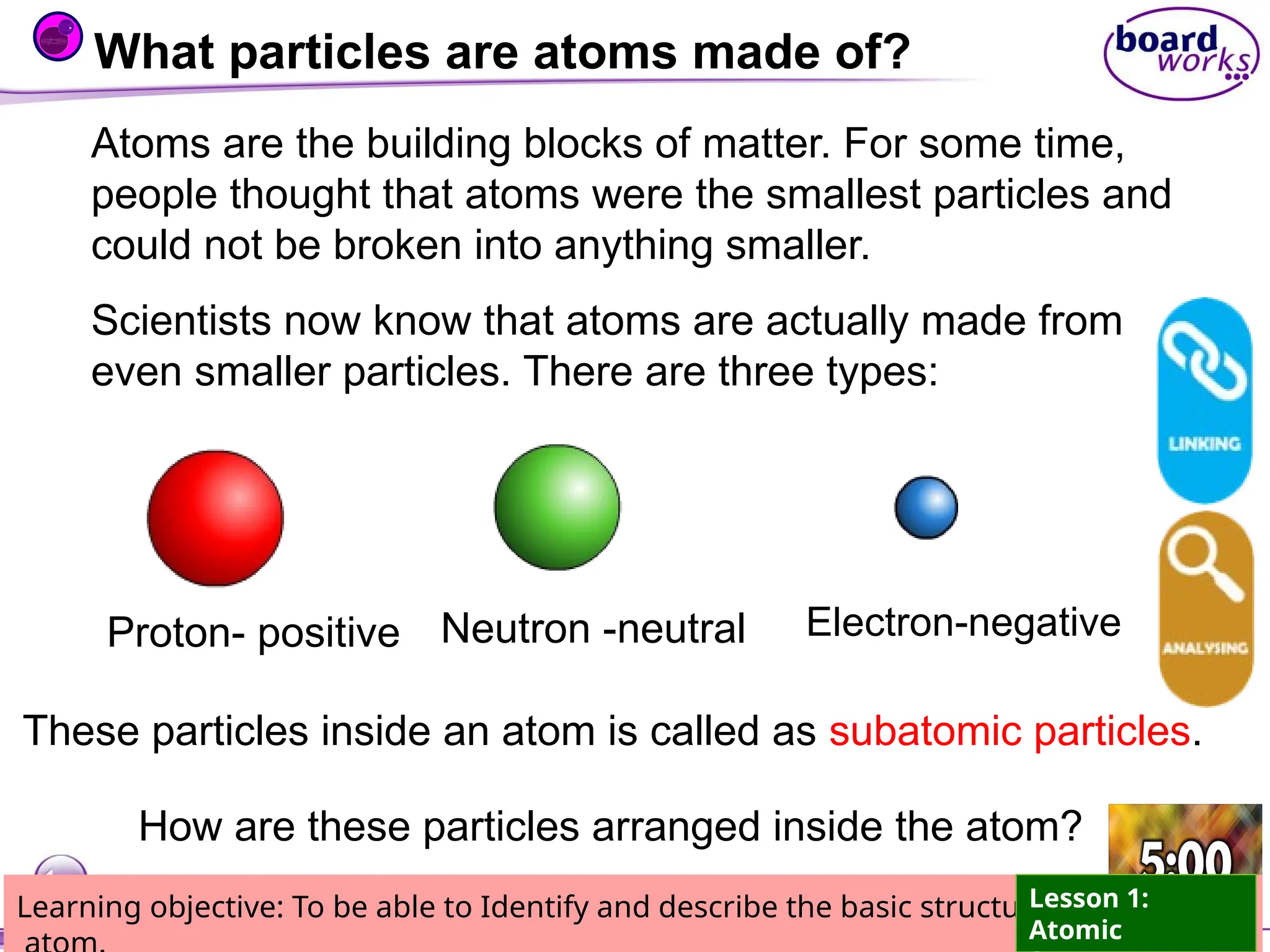 Atomic Structure- Lesson for Grade 7 students | PPTX | Chemistry | Science