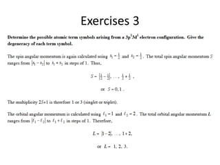 Exercises 3
 