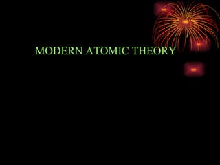 MODERN ATOMIC THEORY 