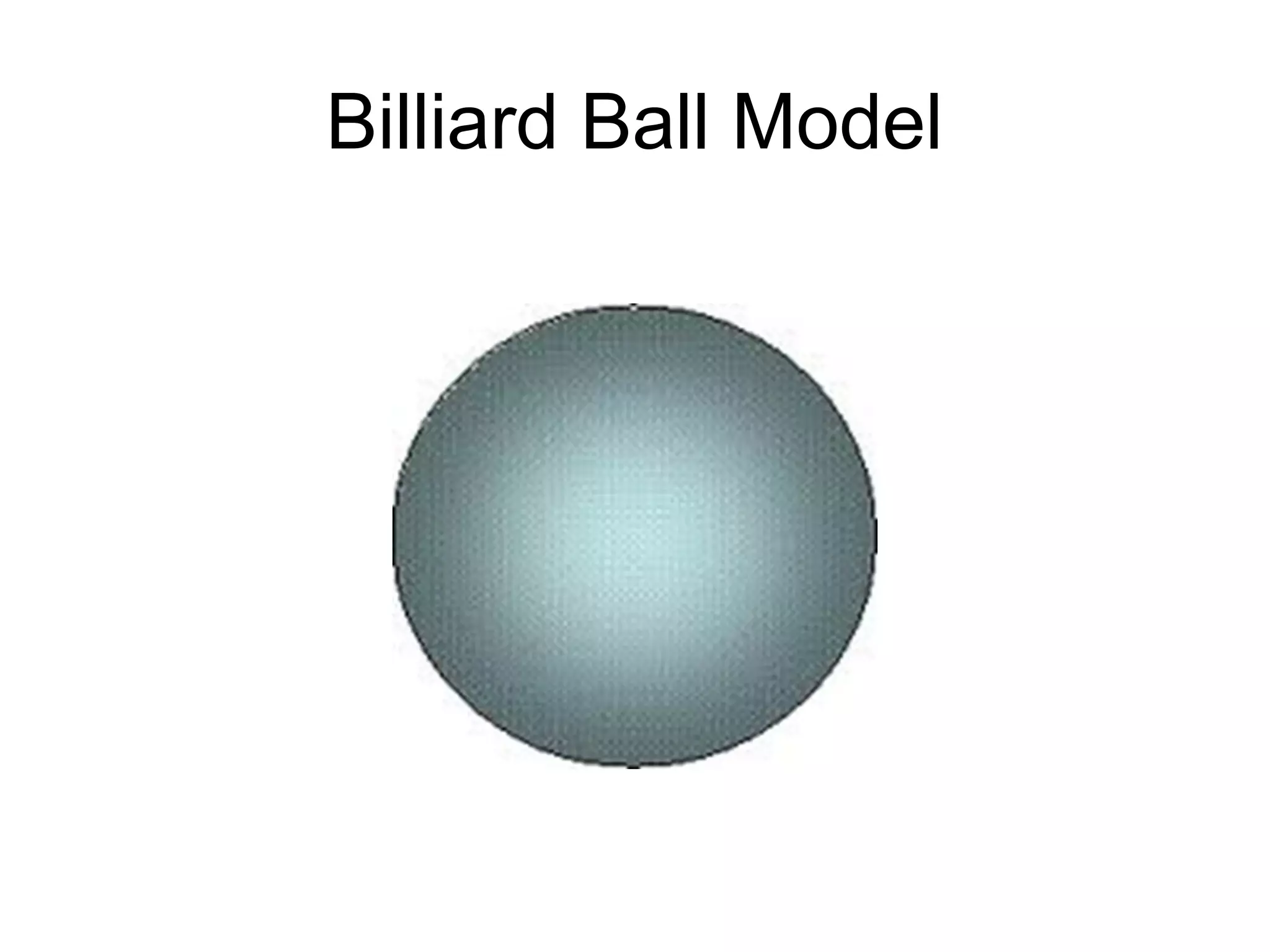 Billiard Ball Model
 